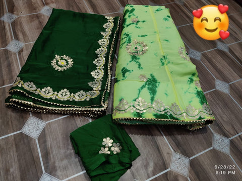 KcPc Latest Chinon Gotapatti Lehenga  KML
