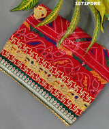 KcPc Marwadi Pure Georgette Bel Buti with swastik border Heavy Dupatta