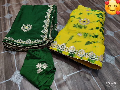 KcPc Latest Chinon Gota patti Lehenga  KML