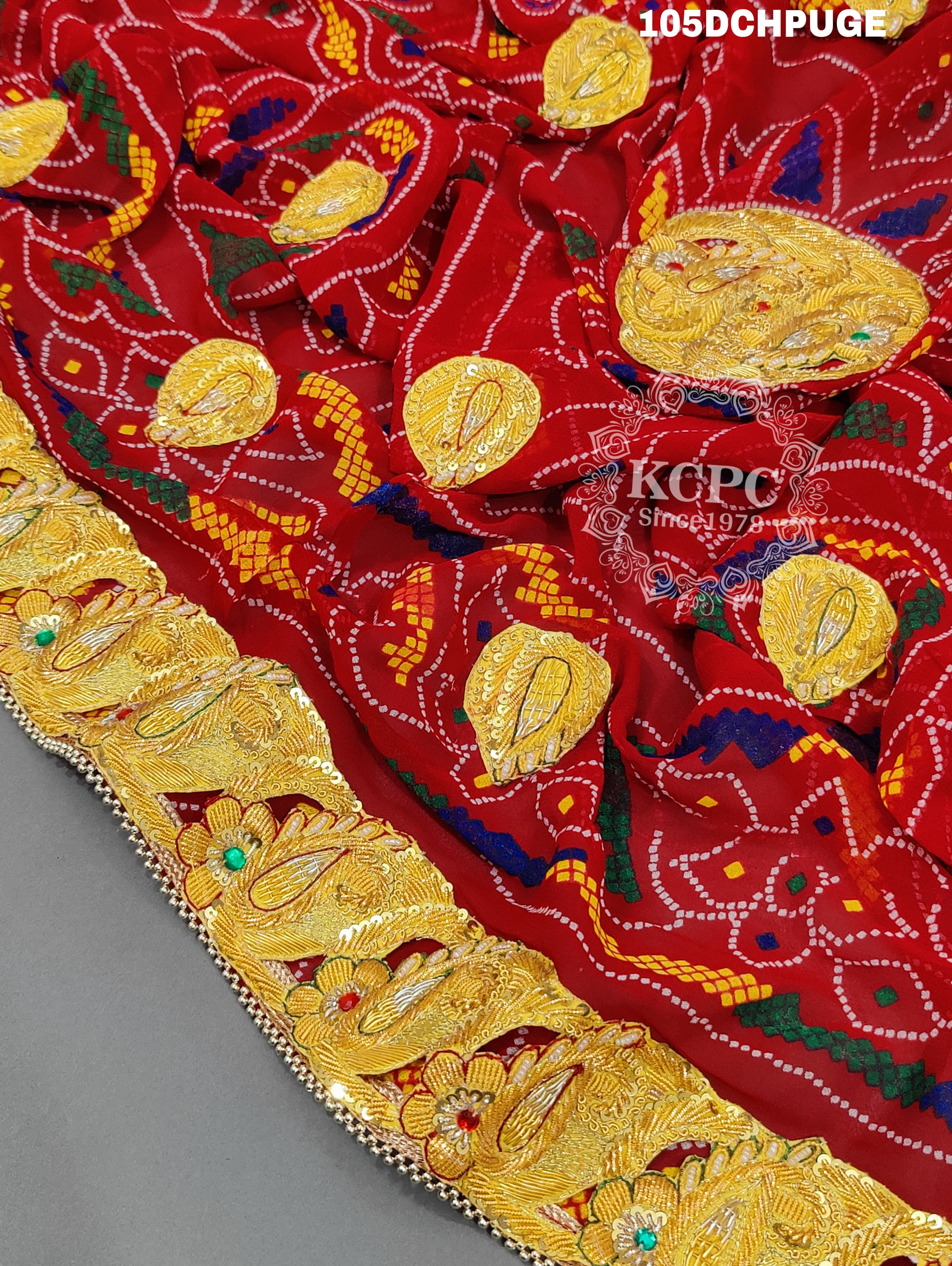 KcPc Rajasthani Chunri Odhna Dupatta Traditional MarwariChunri