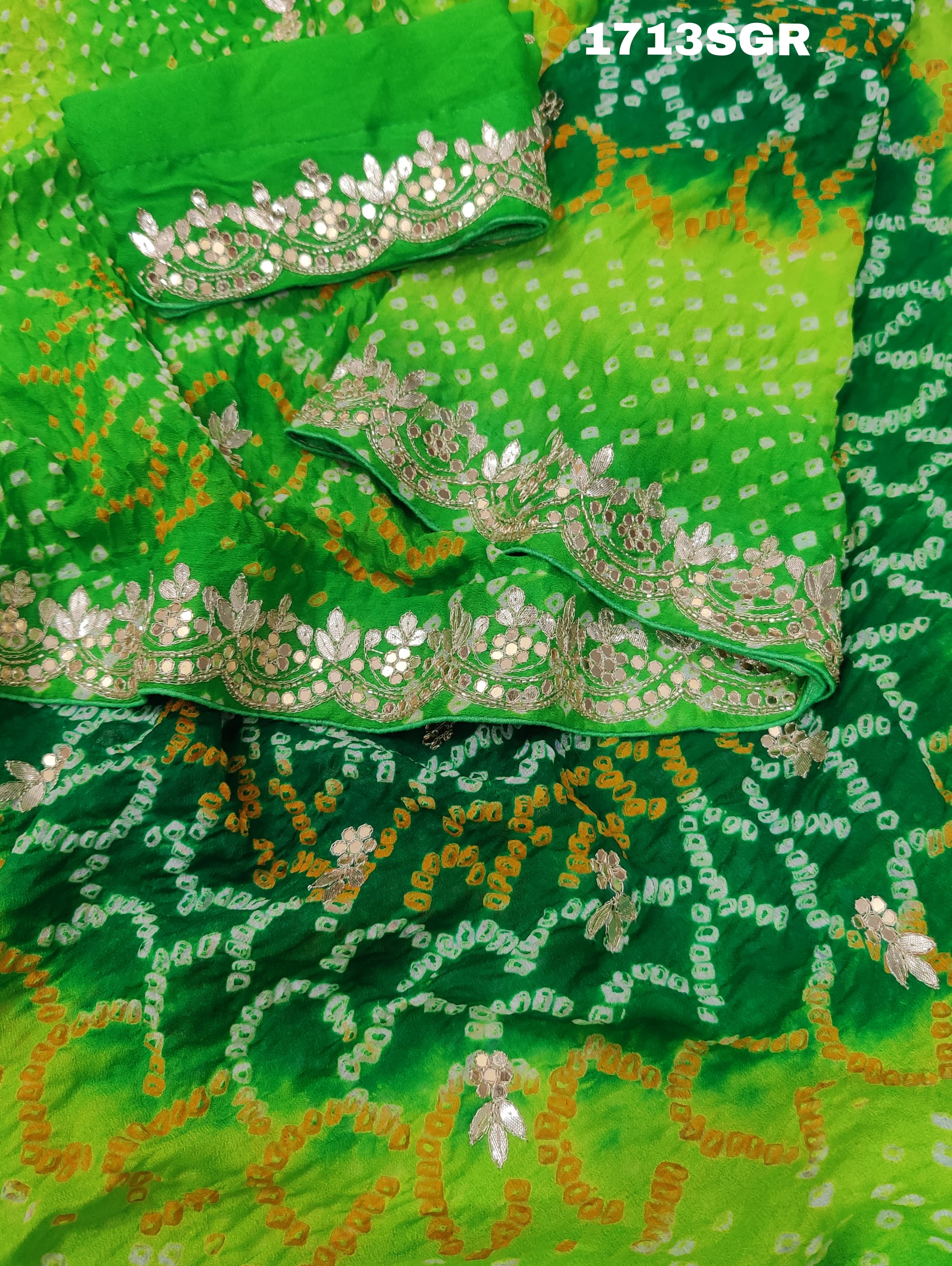 KcPc Latest Pure Ojariya Chinon Gotapatti work Bandhani