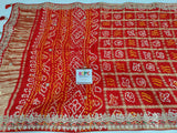 Pure Gaji Silk saree handmade gotapati work 